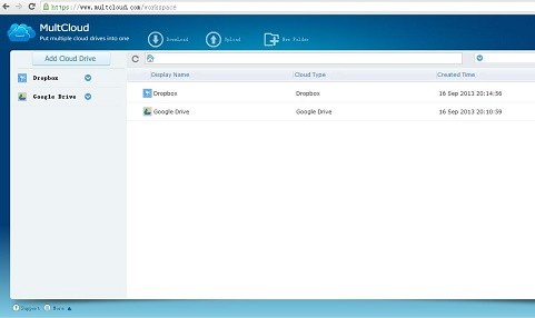 Manage multiple cloud drives by starting one account on MultCloud 1 MultCloud Software