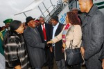 From left the  Nigeria Ambassador  to Swezaland  Mrs Fidelia Njeze  Introducing  President Goodluck Jonathan  to Nigeria Community in Zurich  on his arrival to attend the World Economic Summit in Davos