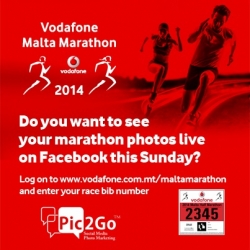 Vodafone to be Using Pic2Go Sponsored Race Photography at 2014 Malta Marathon