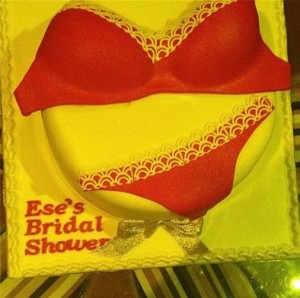 Catch A Glimpse Of Ese Walter's Pant And Bra Bridal Shower Cake -  InfoStride News