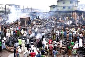 200 Shops Burnt In Onitsha Market 3 fille photo: market fire
