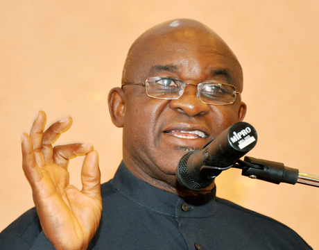 Despite Challenges, Nigeria Still Hope Of Africa, Says Mark 3 SENATE PRESIDENT DAVID MARK SPEAKING DURING THE DEMOCRACY DAY CHURCH SERVICE AT THE SAINT MULUMBA CHAPLAINCY IN APO, ABUJA.