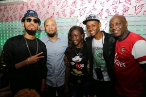 Guest Artist, Phyno; Director Customer Care, Etisalat Nigeria, Plato Symiris;Evicted Contestants, BeeBeeBassey, and Xolani; and Nigerian Idol Judge, DedeMabiaku