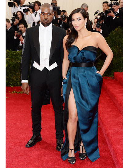 kanye west kim kardashian met ball