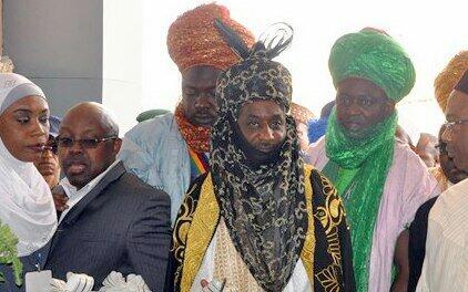 Former CBN Governor at the Government House Hours Before His Confirmation as the New Emir of Kano State. Image: Twitter @Malsanusilamido