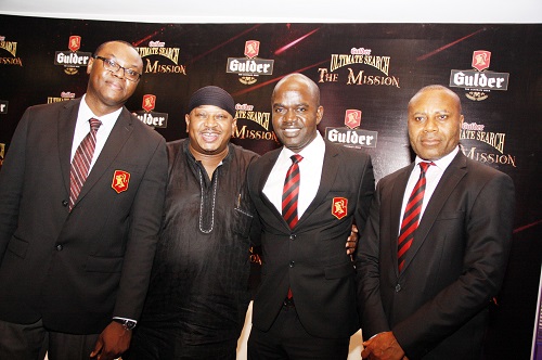 L-R, Senior Brand Manager, Gulder, Onyeka Okoli, OAP and Programmes Director, BeatFM, Olisa Adibua_ Marketing Manager, Gulder, Emmanuel Agu, Corporate Affairs.jpg