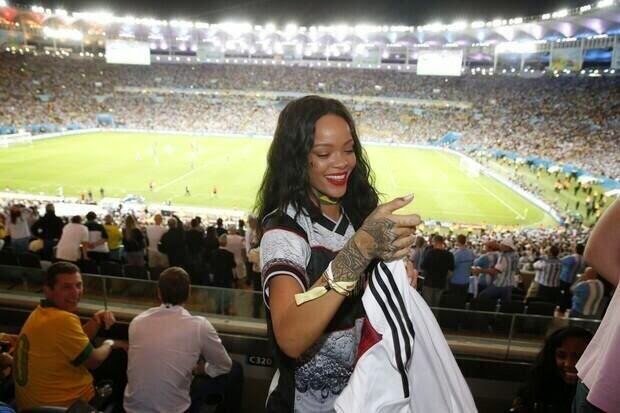 rihanna celebrates germany world cup