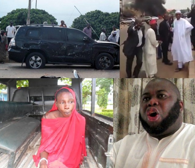 Dokubo-Asari Petitions DSS Over Allegations He Sponsored Attack On Buhari 3 THE SUSPECT, BOTTOM LEFT, WHO ALLEGEDLY FINGERED ASARI DOKUBO AS THE SPONSOR OF THE ATTACK ON GEN. BUHARI'S CONVOY