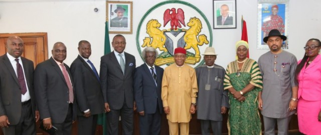 NCC during their courtesy visit on the governor in Umuahia.