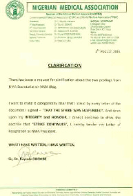 resignation letter