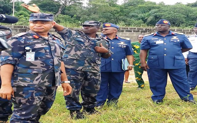 National Security: Be Prepared For Deployment At Any Time, Amosun Tells Military 3 FROM RIGHT: CHIEF OF AIR STAFF, AIR MARSHAL ADESOLA AMOSUN; CHIEF OF ADMINISTRATION, NIGERIA AIRFORCE HEADQUARTERS, AIR VICE MARSHAL CHRISTIAN CHUKWU