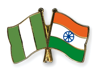 Nigeria India flag pins