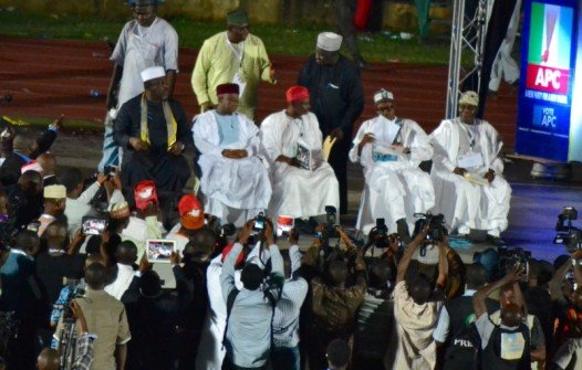 APC presidential aspirants at the party's national convention in Lagos credit: Premium Times 