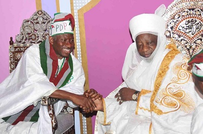 GEJ-Emir of Ilorin