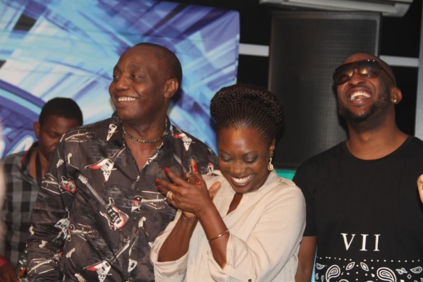 Pix 12(L-R): Nigerian Idol Season 4 Judges, Dede Mabiaku, Yinka Davies and Darey Art Alade at the event.