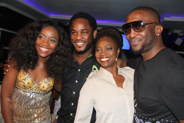 Pix 4(L-R): Winner, Nigerian Idol Season 4, Evelle; Director, Brand & Experience, Etisalat Nigeria, Enitan Denloye and Nigerian Idol Season 5 Judges, Yinka Davies and Darey Art Alade at the Etisalat sponsored Nigerian Idol Season 5 media launch, held in Ikoyi, Lagos, yesterday.