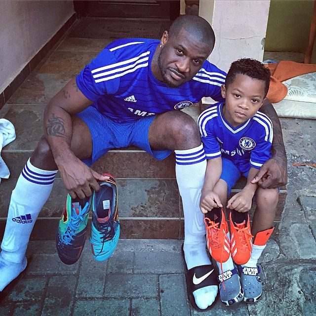 peter okoye and son