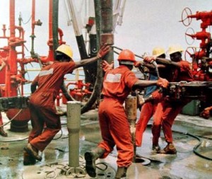 oil rig workers