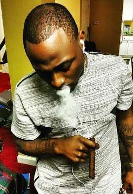 Davido Smoking