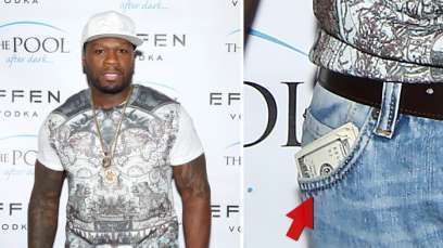 50 Cents flaunts stack of cash in Atlantic City