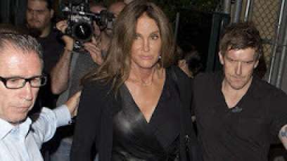 A leather-clad Caitlyn Jenner heading into gay club in Los Angeles