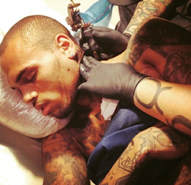 chris brown tattoo