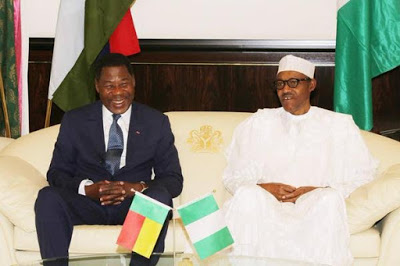 Nigeria Will Help Benin Republic To Conduct Free And Fair Elections In 2016 1 Boni Yayi and Muhammadu Buhari
