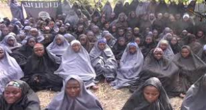 Chibok girls released by Boko Haram last year in Hijabs.