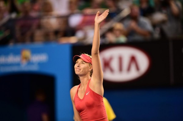 Maria Sharapova Waves to the Crowd After Advancing Into the Fourth Round of the 2015 Australian Open. Image: Tennis Australia.