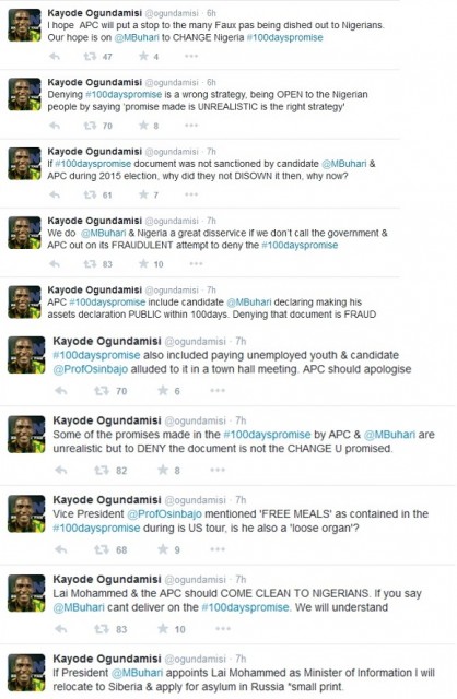 Ogundamisi tweets