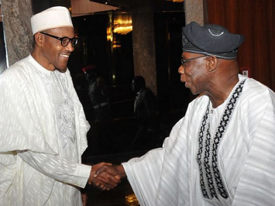 #Nigeria > President Buhari Consults Former President Obasanjo On Cabinet, Considers Appointing Ministers In Batches 1 Muhammadu-Buhari-Olusegun-Obasanjo