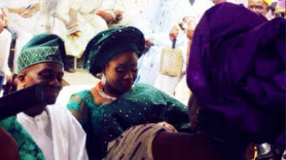 Tunde Demuren and Toolz at their introduction ceremony