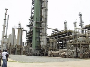 General view of the Tema oil refinery near Ghana's capital Accra