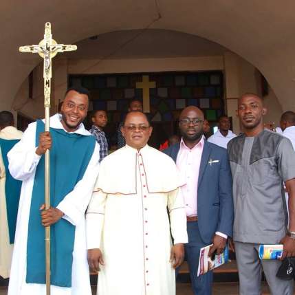 Benson Okonkwo honoured by the catholic diocese in Enugu