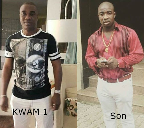 King Wasiu Ayinde Marshal and his son.