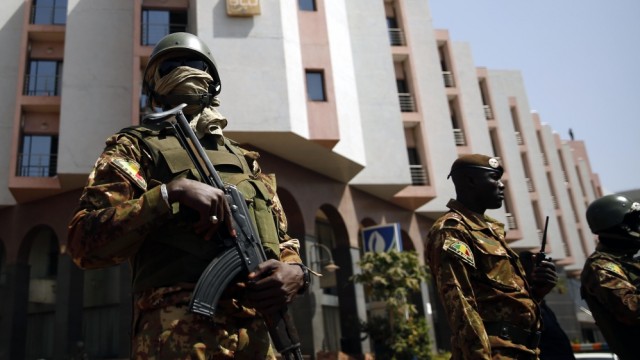 Malian Soldiers at Radisson Blue Hotel