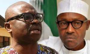 Governor Ayodele Fayose and President Muhammadu Buhari