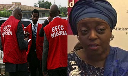 EFCC Officers and Diezani Alison-Madueke