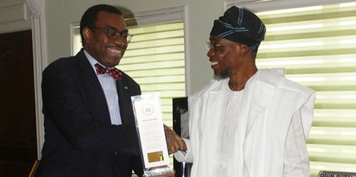 AfDB-President-Akinwumi-Adesina-Honoured-at-OAU-Nigeria-with-Governor-Rauf-Aregbesola