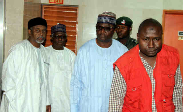 Col. Sambo Dasuki with others