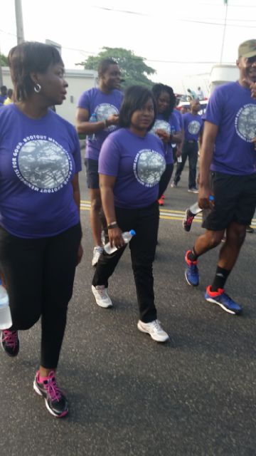 L to R Evelyn Owamah and Roli Okunonke at the Boot Out Meningitis for Good (BOOM4GOOD) Foundation, Charity Walk