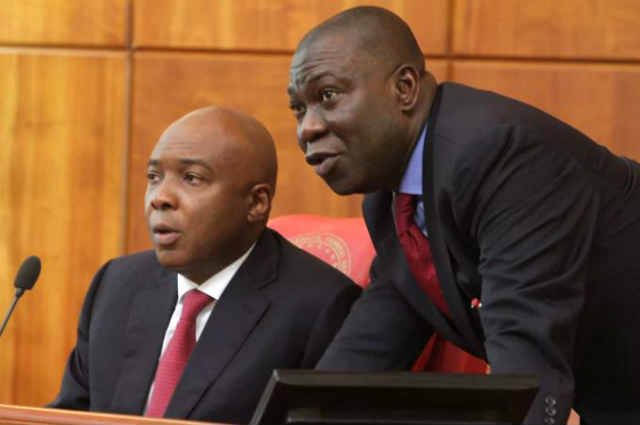 Senate President Bukola Saraki and Deputy Senate President Ike Ekweremadu