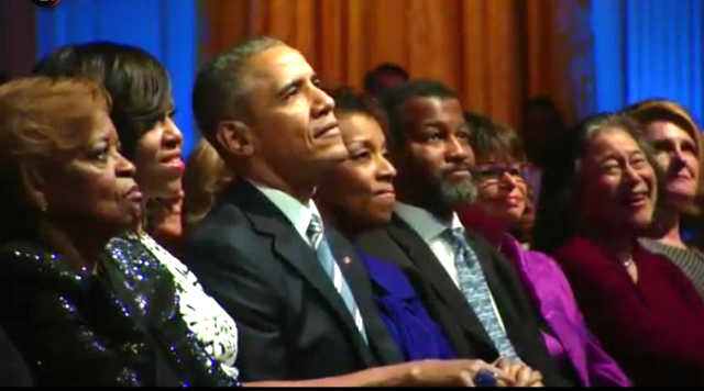 President Obama, Michelle Obama and guests at White House Tribute To Ray Charles