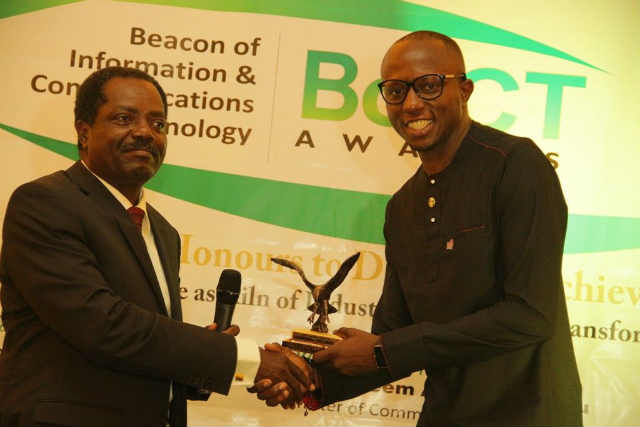 BoICT Awards 2016: Coker, CFA, Obadare, Others Honoured 1 CFA receiving the Award