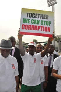 EFCC Clean Hands Campaign Walk in Abuja with Ibrahim Magu