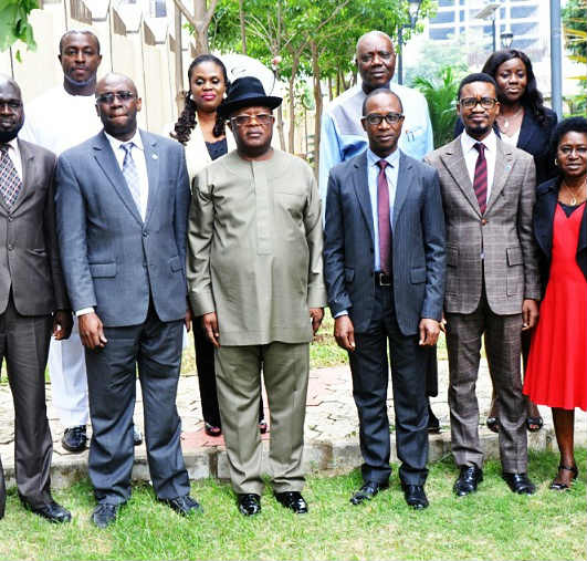 Governor David Umahi with BoI Management