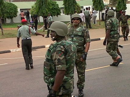 Soldiers Deployed to Streets Disciplines Youth in Ibadan 1 soldiers