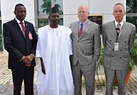 US Envoy Showers Encomium On EFCC Boss Ibrahim Magu 2 EFCC Boss Ibrahim Magu and US Ambassdor James Entwistle with others
