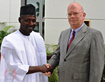 EFCC Boss Ibrahim Magu and US Ambassdor James Entwistle