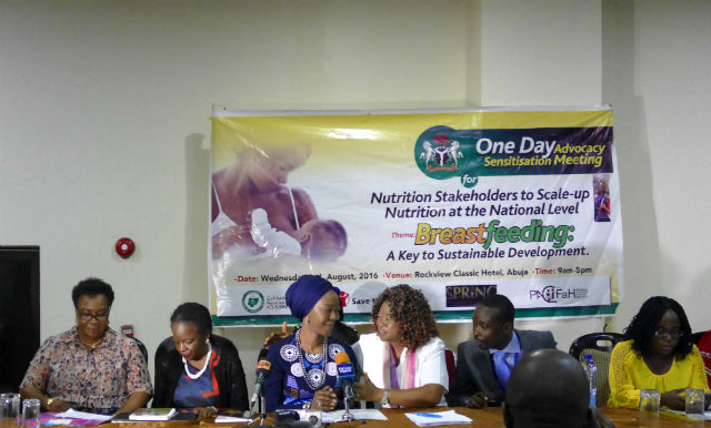 Founder-President of Wellbeing Foundation Africa, Her Excellency, Mrs Toyin Saraki at Civil Society for Scaling-up Nutrition in Nigeria (CS-SUNN)  Stakeholders' Meeting in Abuja